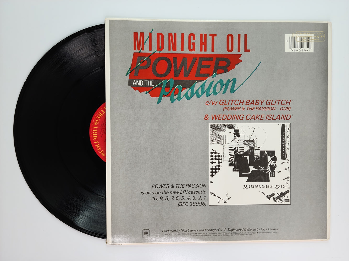 Midnight Oil - Power and the Passion (1983, 12'' Single) [Promo]