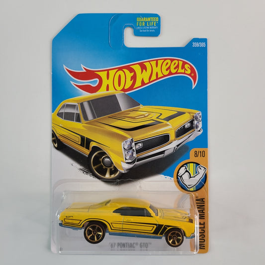 Hot Wheels - '67 Pontiac GTO (Yellow)