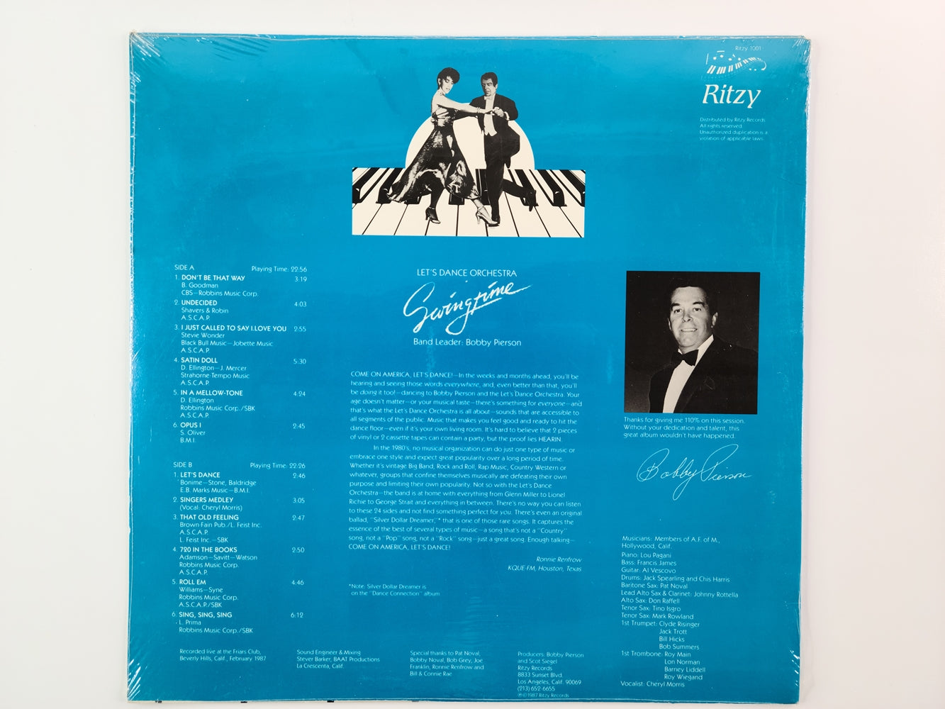 Bobby Pierson - Swingtime (1987, LP) [SEALED]