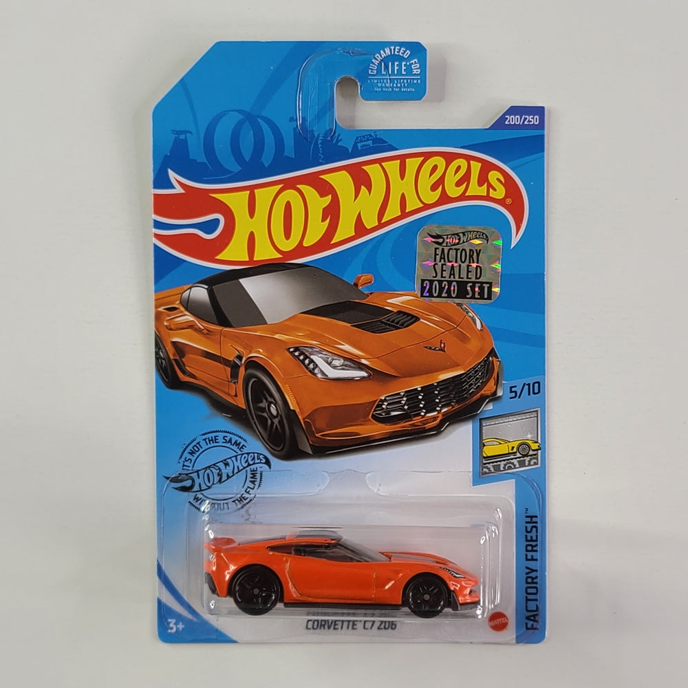 Hot Wheels - Corvette C7 Z06 (Orange) [Factory Sealed 2020 Set]