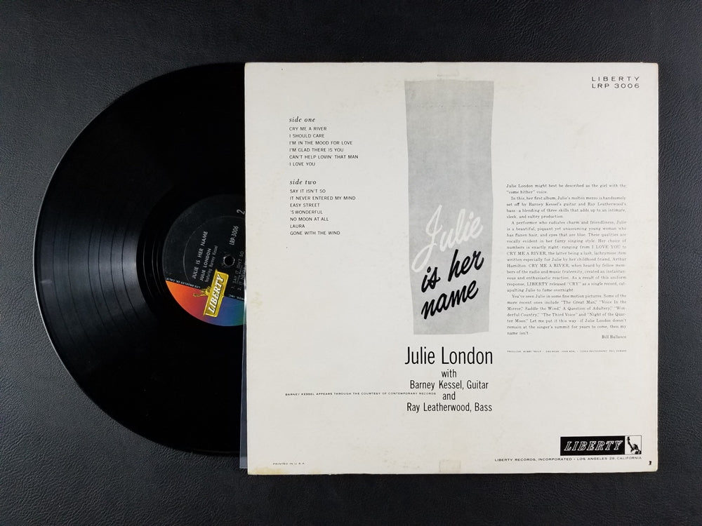 Julie London - Julie is Her Name (1955, LP)