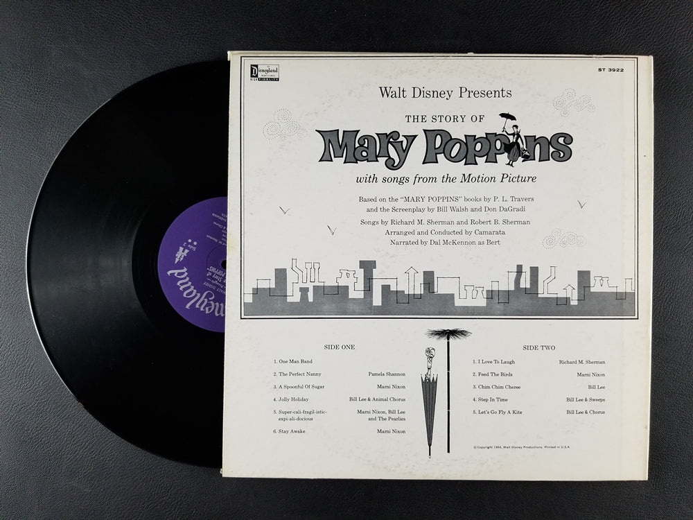 Robert B. Sherman & Richard M. Sherman - The Story and Songs From Walt Disney's Mary Poppins (1964, LP)