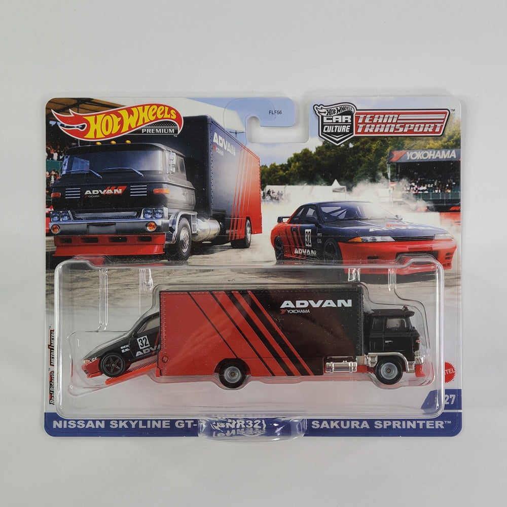 Hot Wheels Premium - Sakura Sprinter and Nissan Skyline GT-R (BNR32) (Black) [2-Pack]