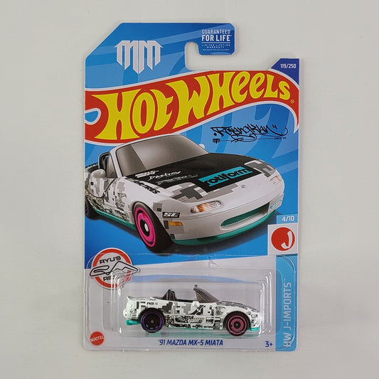 Hot Wheels - '91 Mazda MX-5 Miata (White)