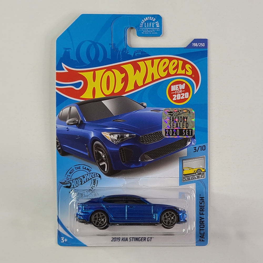 Hot Wheels - 2019 Kia Stinger GT (Metalflake Micro Blue) [Factory Sealed 2020 Set]