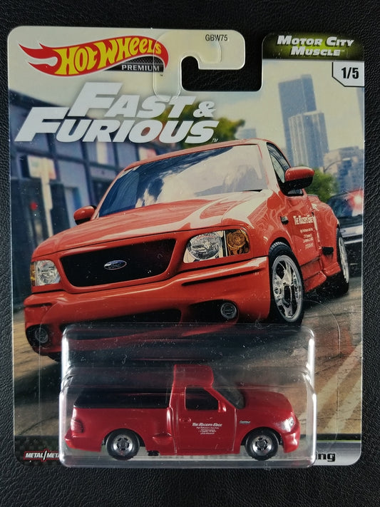 Hot Wheels Premium - Ford F-150 SVT Lightning (Red)