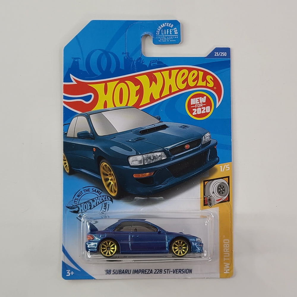 Hot Wheels - '98 Subaru Impreza 22B STi-Version (Metalflake Blue) [HW Turbo Mini Collection (2020) - 1/5] [New for 2020]