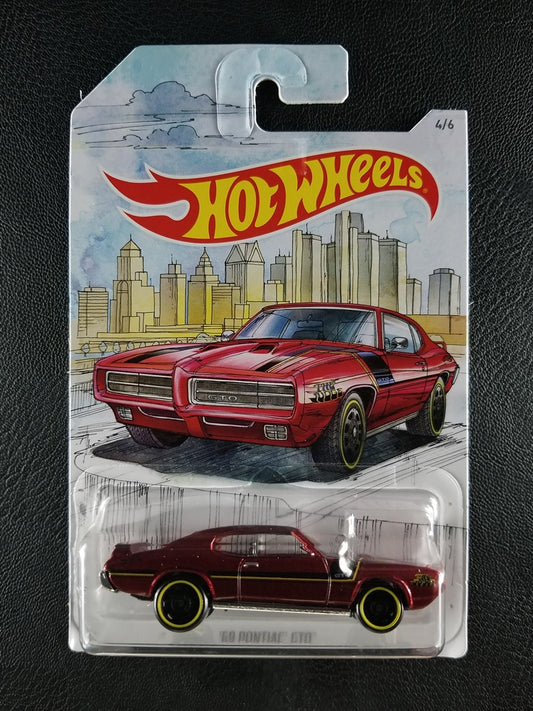 Hot Wheels - '69 Pontiac GTO (Red) [4/6 - 2018 HW Detroit Muscle]