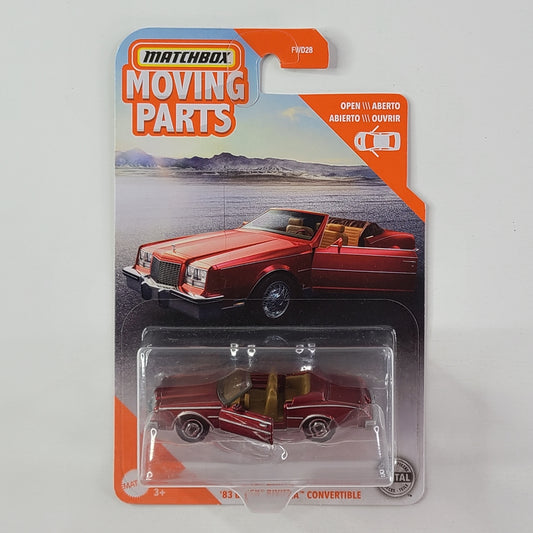 Matchbox Moving Parts - '83 Buick Riviera Convertible (Maroon)