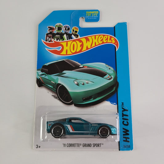 Hot Wheels - '11 Corvette Grand Sport (Metalflake Teal)