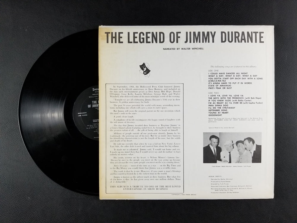 Walter Winchell Presents Jimmy Durante - The Legend of Jimmy Durante (1971, LP)