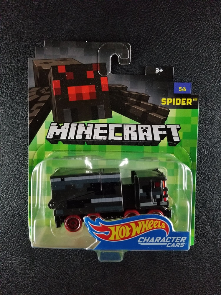 Hot Wheels Character Cars - Spider (Black) [5/6 - Minecraft]