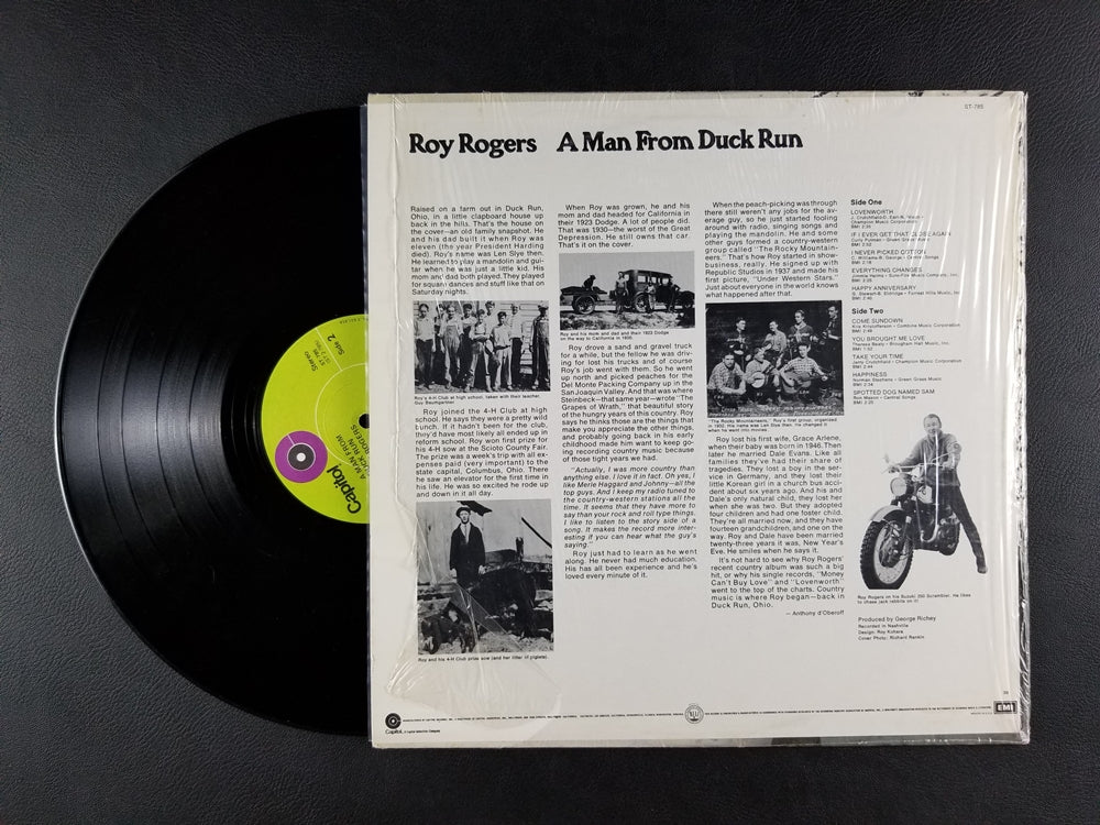 Roy Rogers - A Man from Duck Run (1971, LP)