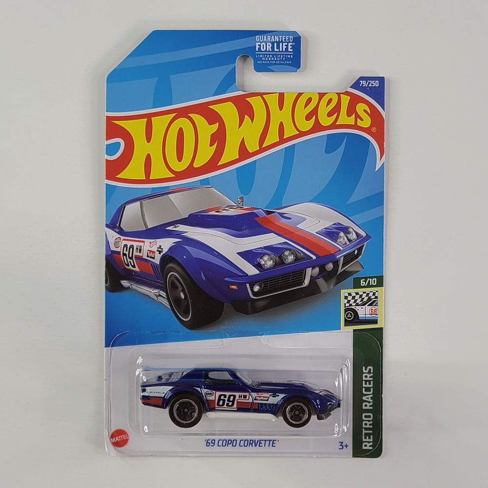 Hot Wheels - '69 COPO Corvette (Metalflake Royal Blue)