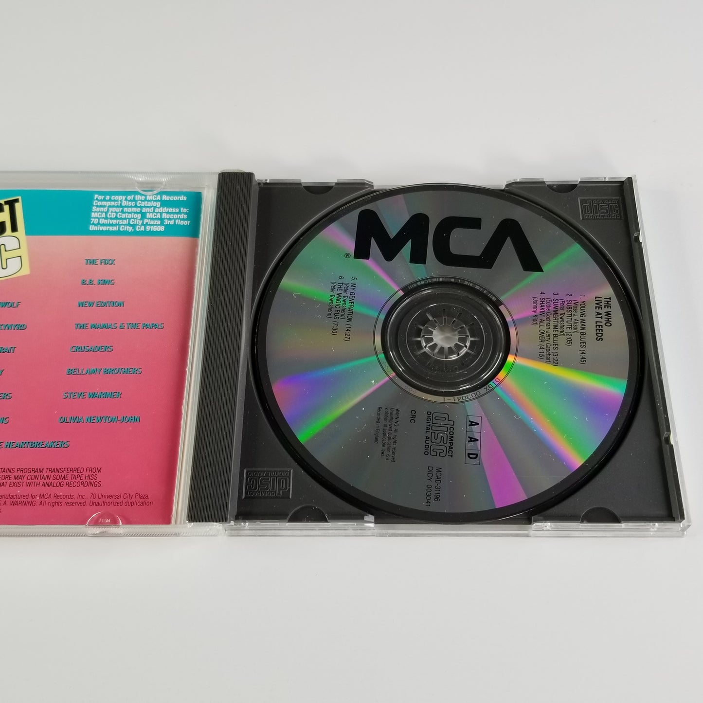 The Who - Live at Leeds (3 CD Lot) UDCD 755 MSFL MCAD - 31196 MCAD-11215