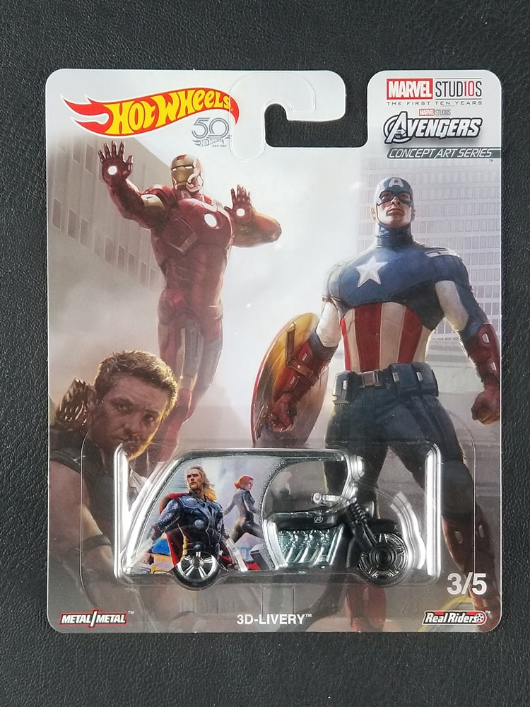 Hot Wheels Real Riders - 3D-Livery (Silver) [3/5 - Marvel Studios: The First Ten