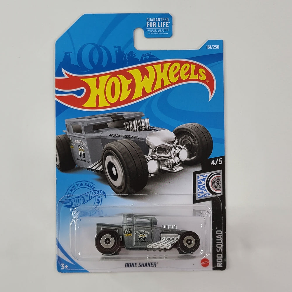 Hot Wheels - Bone Shaker (Gray) [Rod Squad Mini Collection (2021) - 4/5] [Mooneyes]