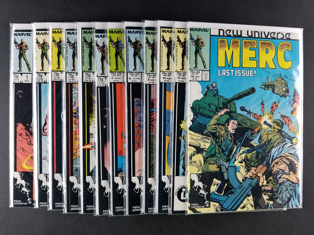 Mark Hazzard: Merc #1-12 Set (Marvel, 1986-87)