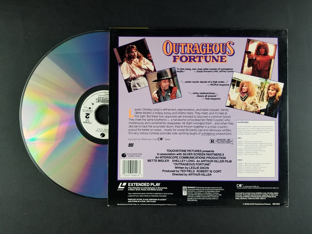 Outrageous Fortune (1987, Laserdisc)