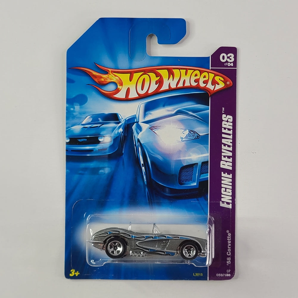 Hot Wheels - '58 Corvette (Metallic Grey)