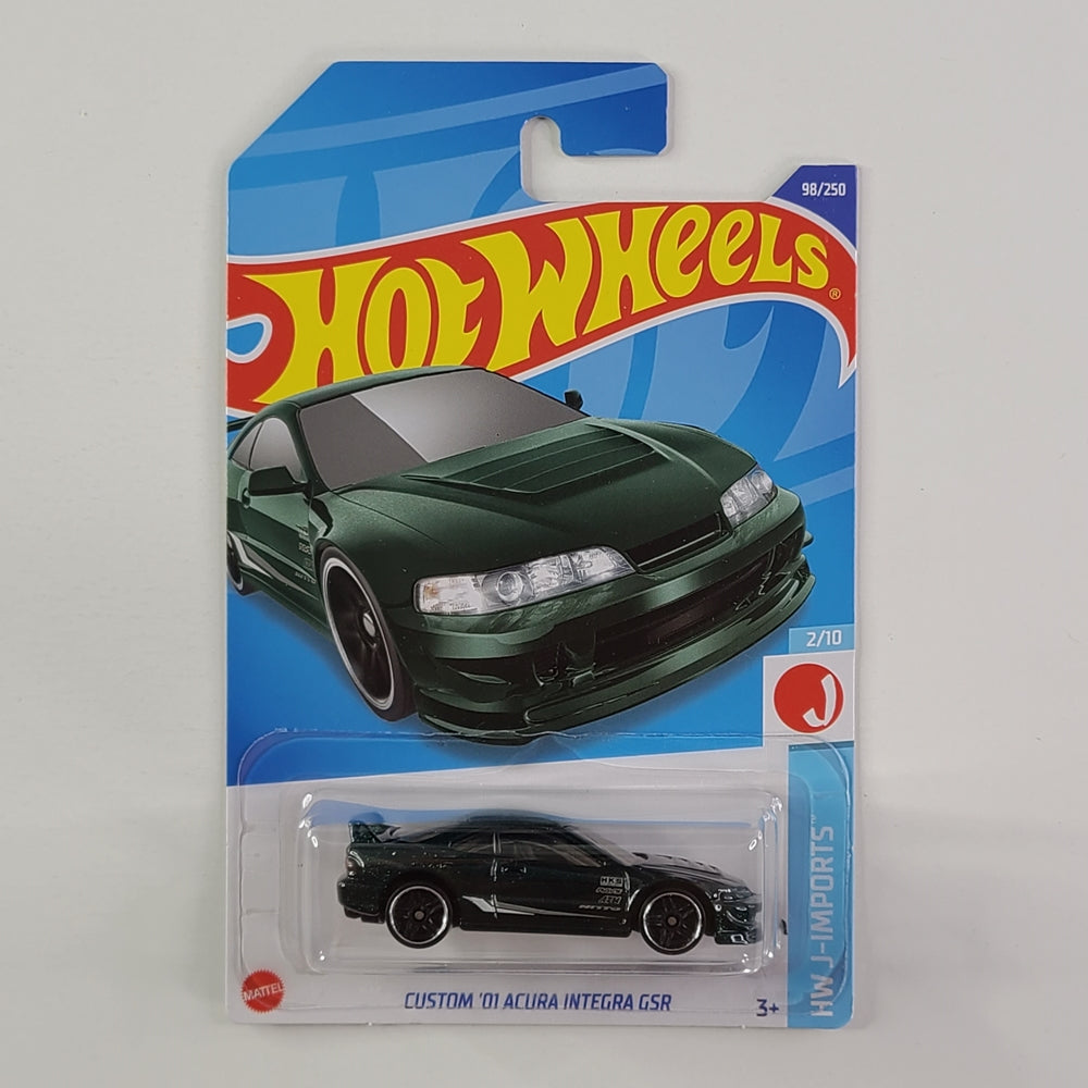 Hot Wheels - Custom '01 Acura Integra GSR (Metalflake Dark Green)