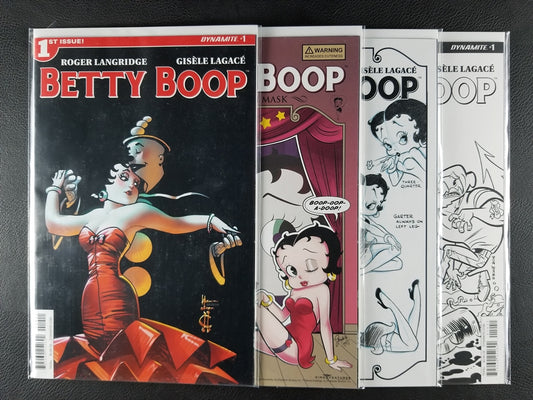 Betty Boop #1A, 1C, 1D, 1E Set (Dynamite Ent., 2016)