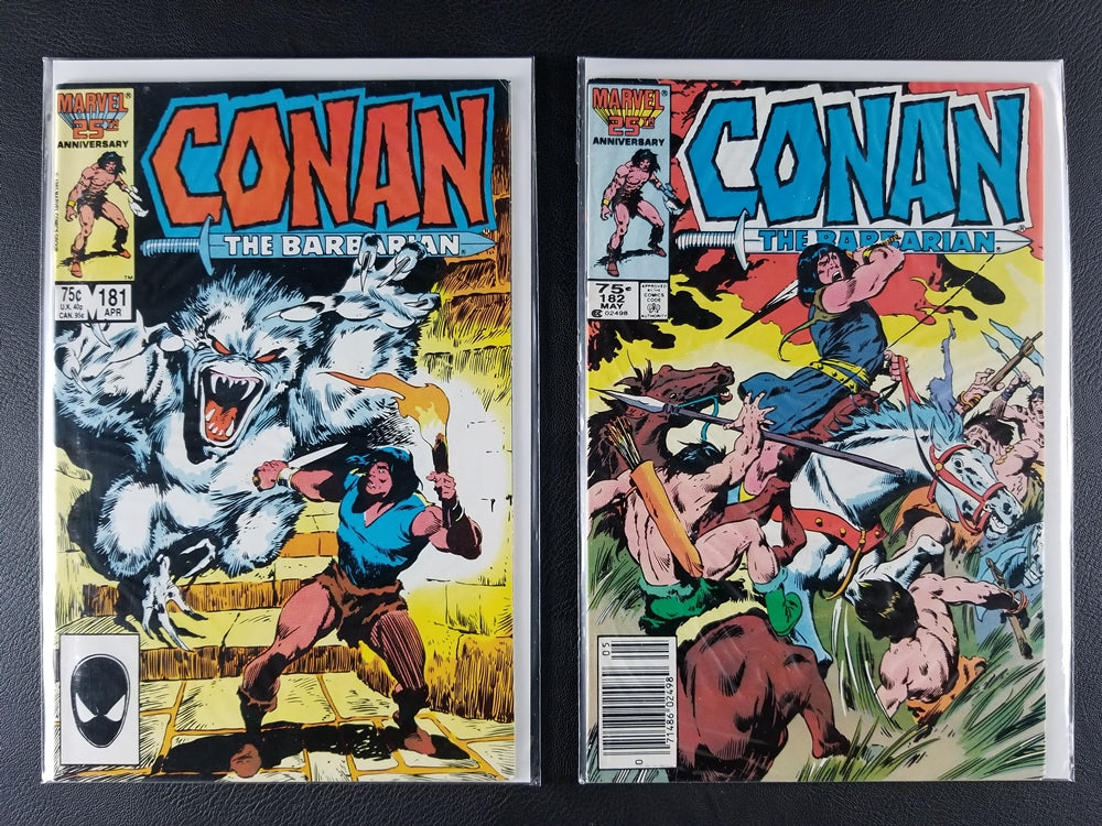 Conan the Barbarian #181-188 Set (Marvel, 1986)