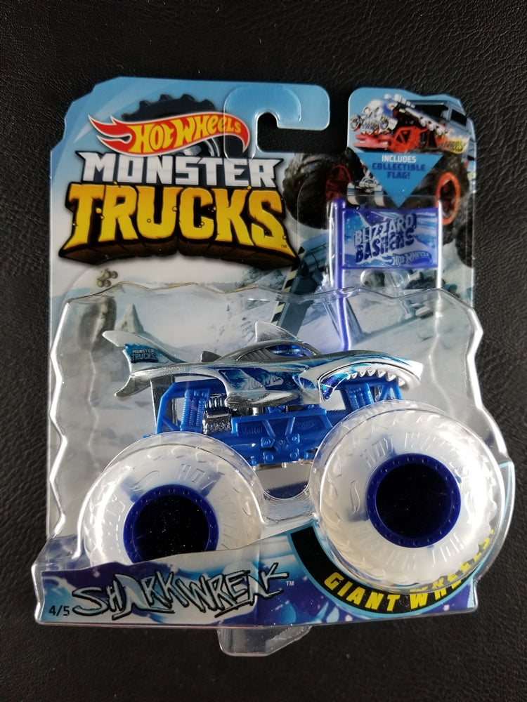 Hot Wheels Monster Trucks - Sharkwreak (Blue) [4/5 - Blizzard Bashes]