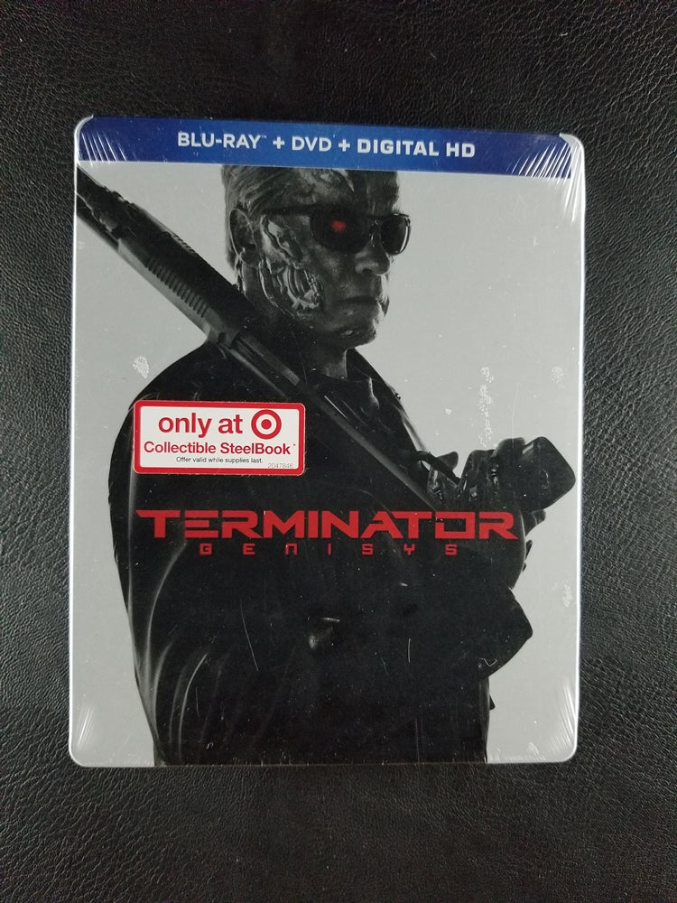 Terminator Genisys [Target Exclusive Steelbook] (2015, Blu-ray/DVD) [SEALED]