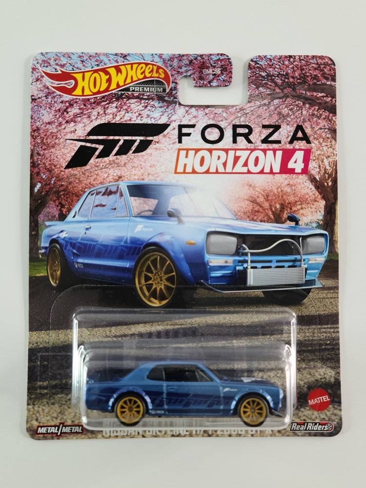 Hot Wheels Premium - Nissan Skyline H/T 2000 GT-X (Metalflake Blue) [Replica Entertainment Series (2021) [Mix 2]; Forza Horizon 4]