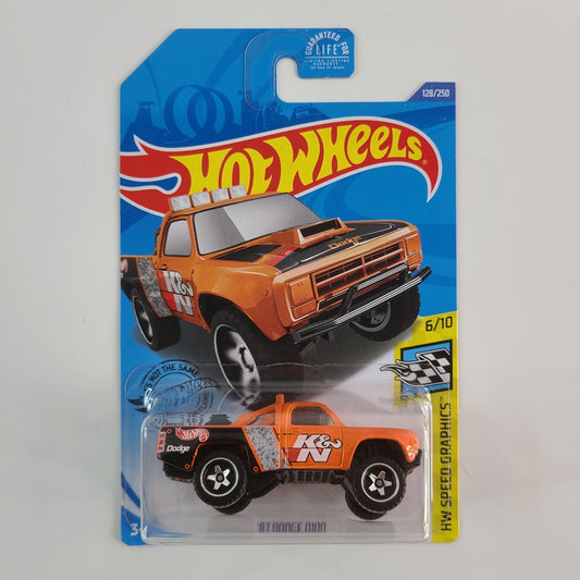 Hot Wheels - '87 Dodge D100 (Orange)