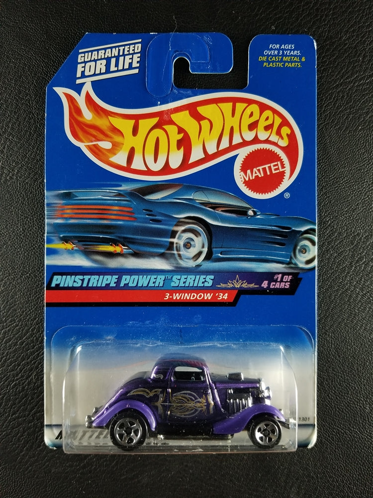 Hot Wheels - 3-Window '34 (Purple) [1/4 - Pinstripe Power Series]