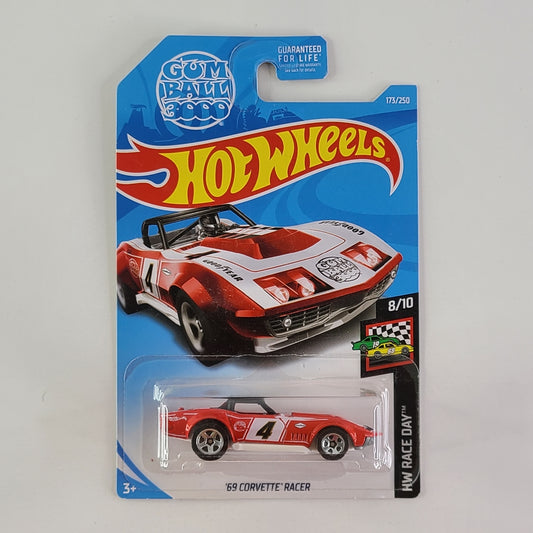 Hot Wheels - '69 Corvette Racer (Metalflake Red)