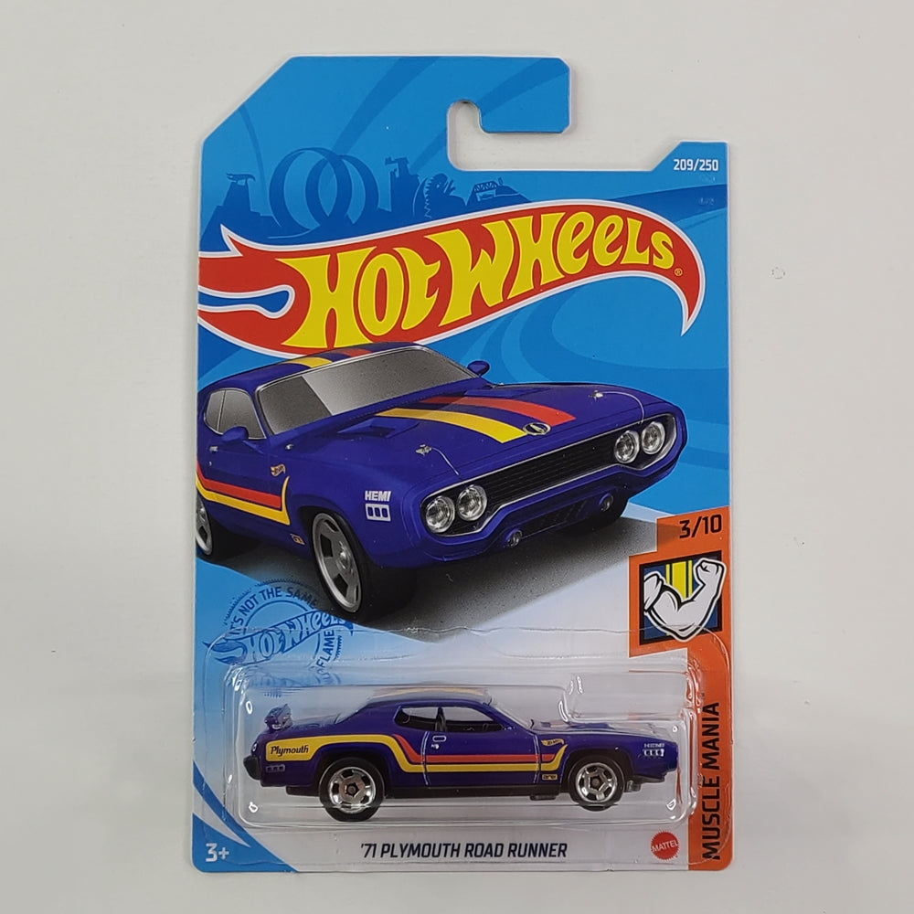 Hot Wheels - '71 Plymouth Road Runner (Blue)