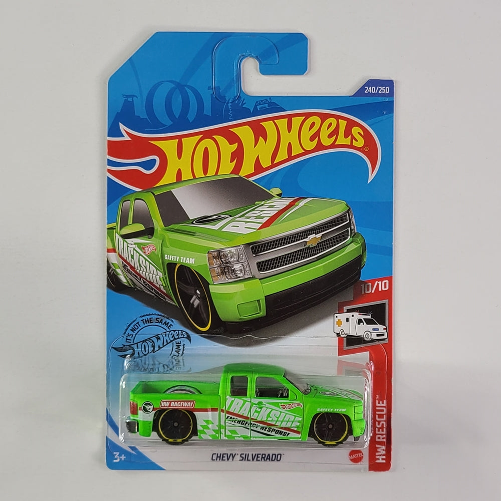 Hot Wheels - Chevy Silverado (Light Green) [Treasure Hunt]