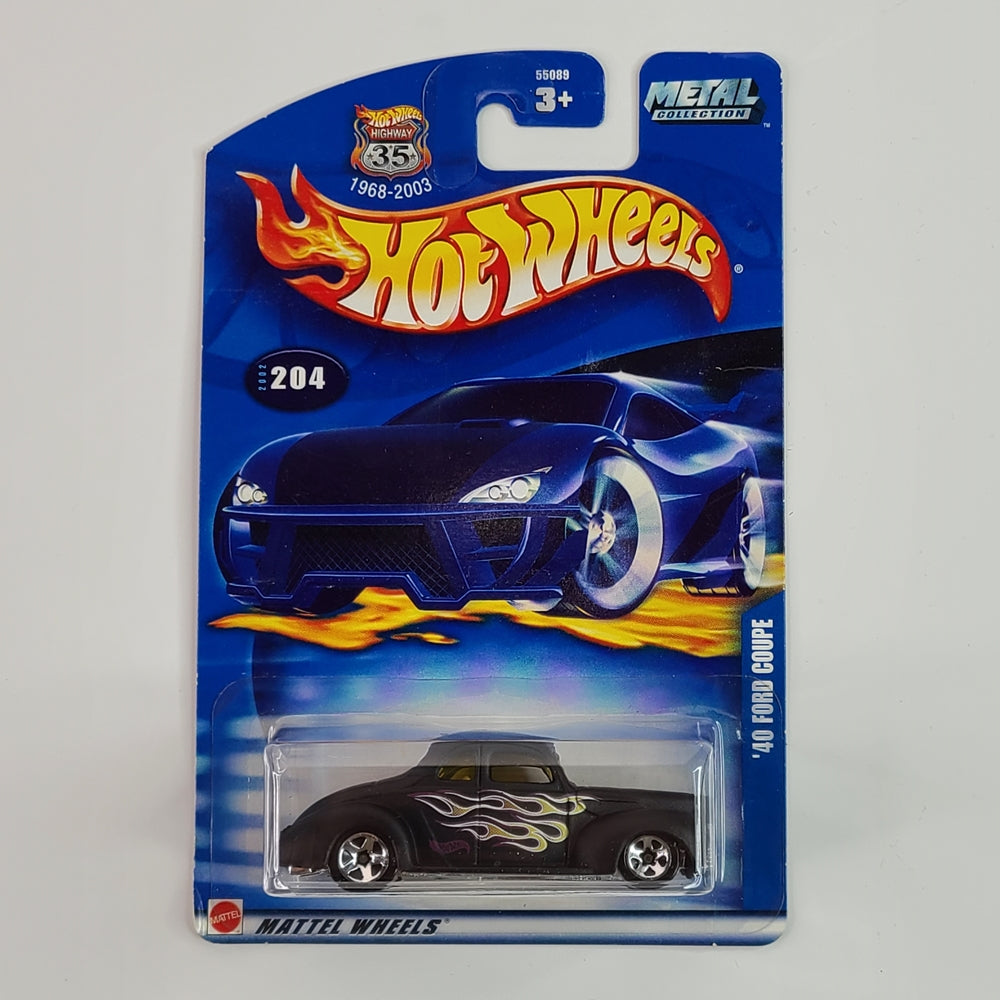 Hot Wheels - '40 Ford Coupe (Flat Black) [Mainline (2002) - #204 ...