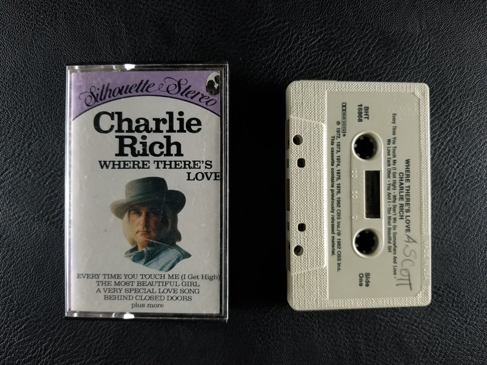 Charlie Rich - Where There's Love (1982, Cassette)