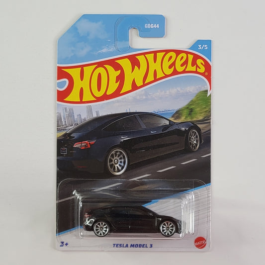 Hot Wheels - Tesla Model 3 (Obsidian Black Metallic)