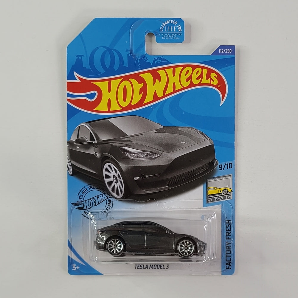 Hot Wheels - Tesla Model 3 (Midnight Silver Metallic)