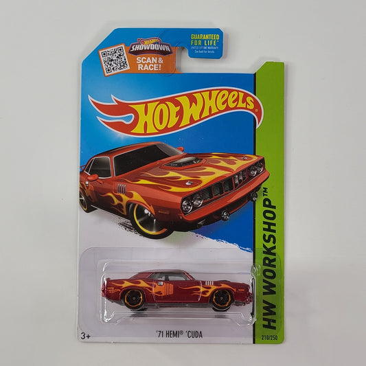 Hot Wheels - '71 Hemi Cuda (Dark Red)