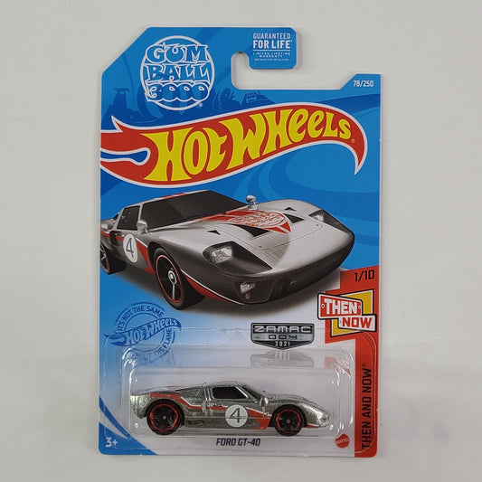 Hot Wheels - Ford GT-40 (ZAMAC) [Walmart Exclusive Zamac Edition]