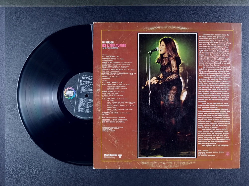 Ike & Tina Turner - In Person (1969, LP)