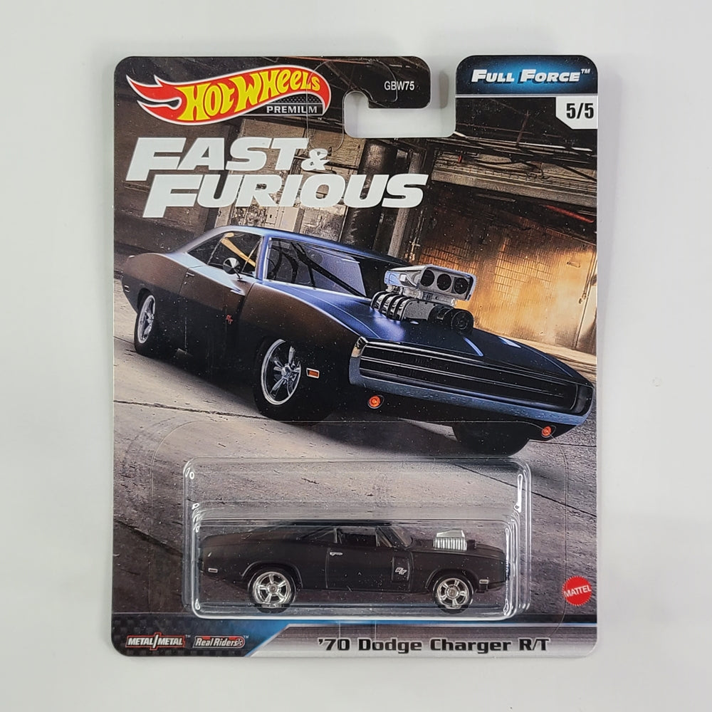 Hot Wheels Premium - '70 Dodge Charger R/T (Gloss Black)