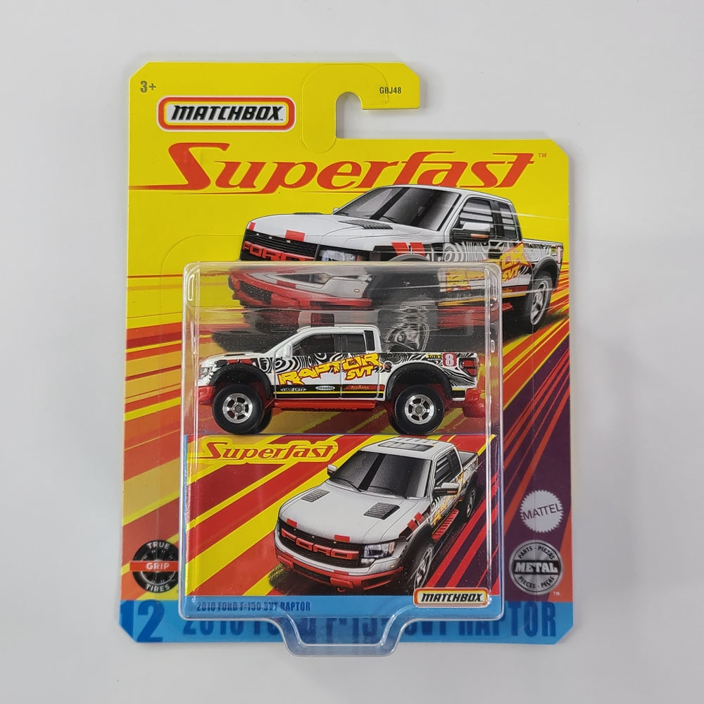 Matchbox - 2010 Ford F-150 SVT Raptor (White) [Superfast Series (2020) - 12/15]