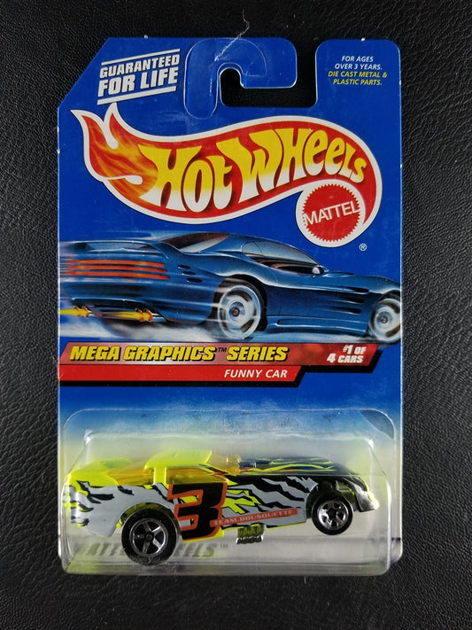 Hot Wheels - Funny Car (Yellow/Green) [1/4 - Mega Graphics Series]