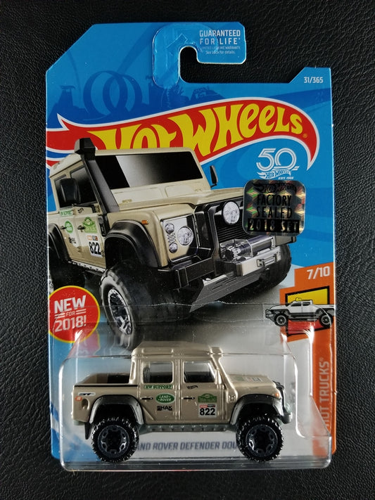 Hot Wheels - '15 Land Rover Defender Double Cab (Beige) [Factory Sealed 2018 Set]