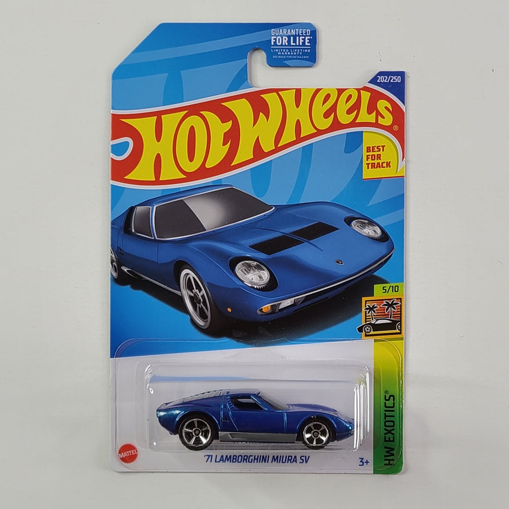 Hot Wheels - '71 Lamborghini Miura SV (Blu Miura) – Throwback Collectibles