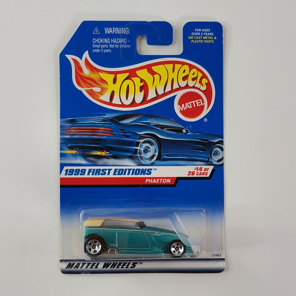 Hot Wheels - Phaeton (Metallic Teal) [1999 First Editions - 14/26]