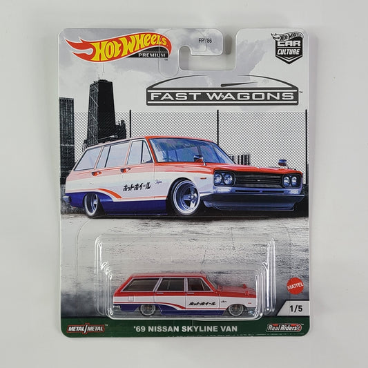 Hot Wheels Premium - '69 Nissan Skyline Van (Red)