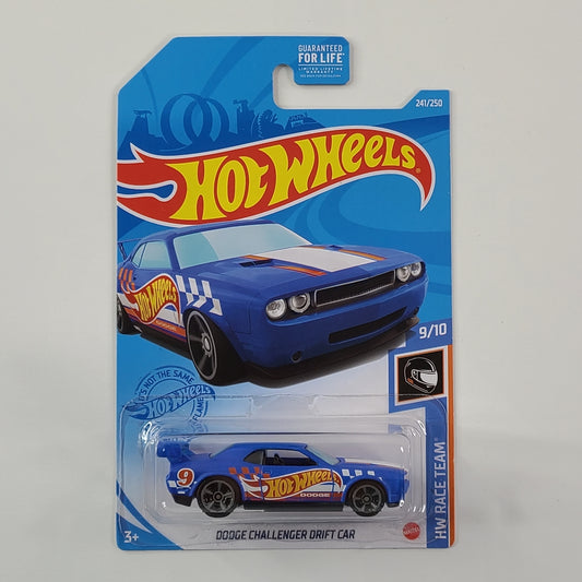 Hot Wheels - Dodge Challenger Drift Car (Satin Blue) [HW Race Team (2021) - 9/10